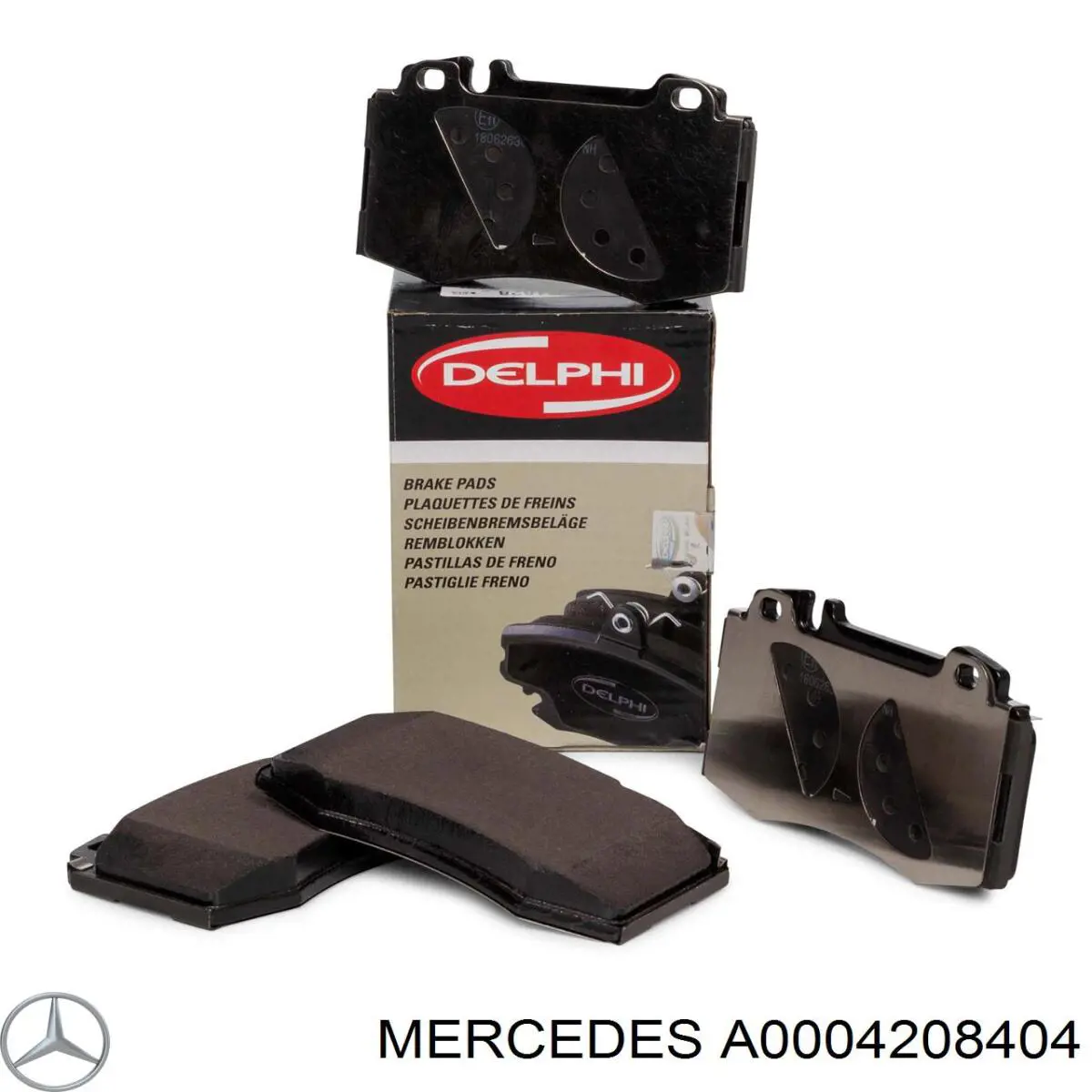 Гальмівні колодки Mercedes A0004208404 ціна, від 38.13 USD