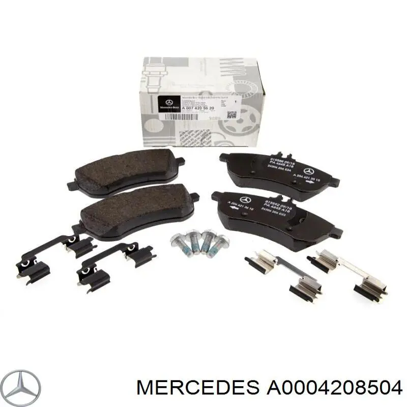 A0004208504 Mercedes Передні гальмівні колодки