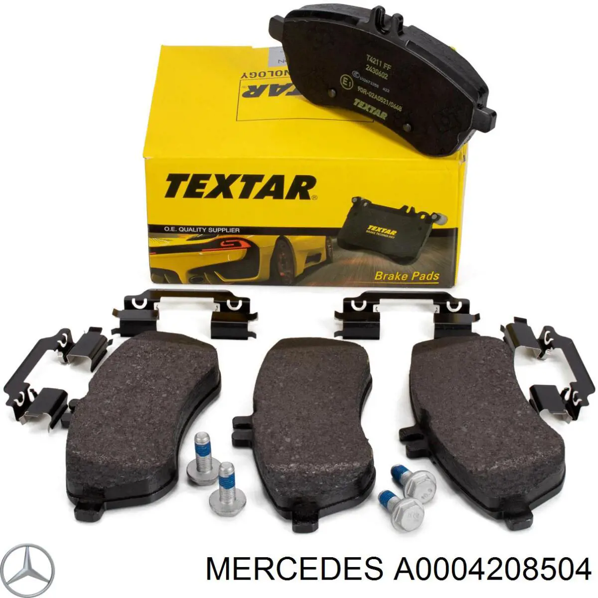Купити A0004208504 Mercedes Колодки гальмівні передні, дискові