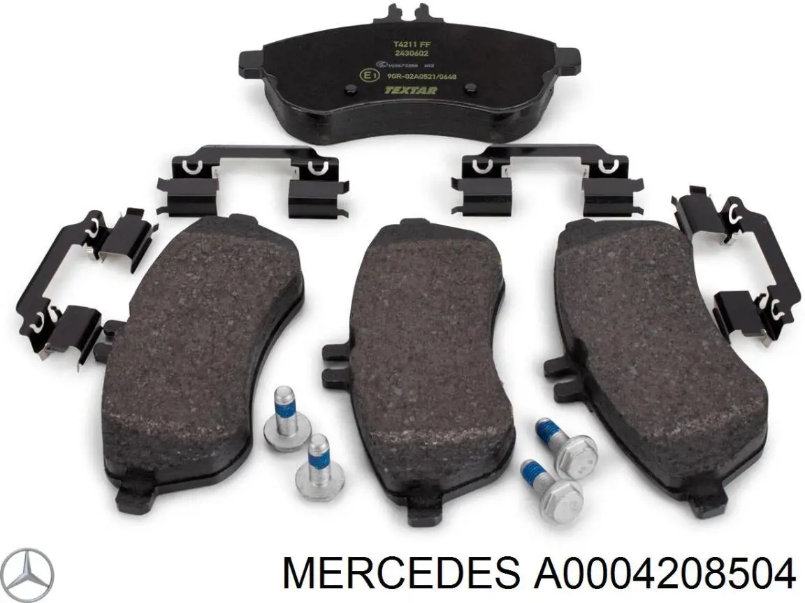 Гальмівні колодки Mercedes A0004208504 ціна, від 35.23 USD
