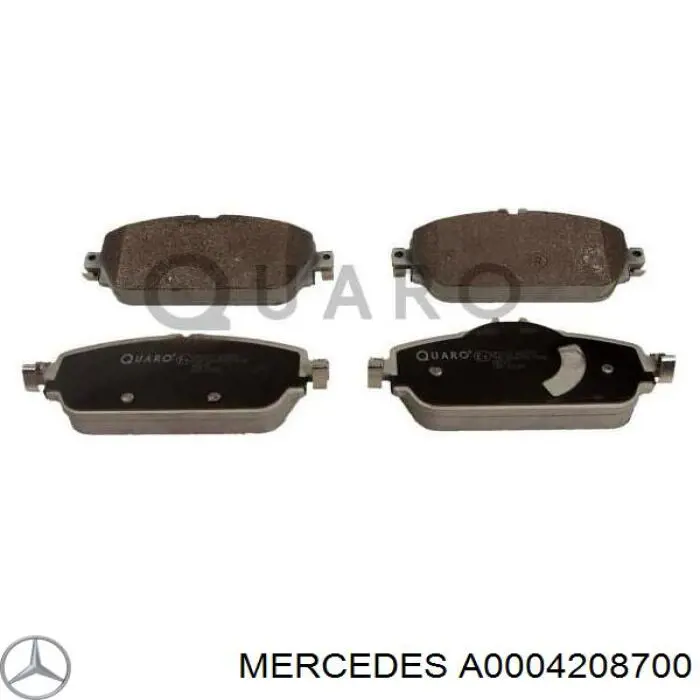 Гальмівні колодки Mercedes A0004208700 ціна, від 66.32 USD