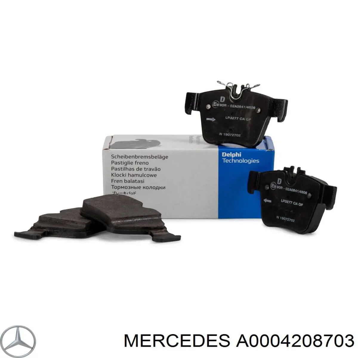 Купити A0004208703 Mercedes Задні колодки