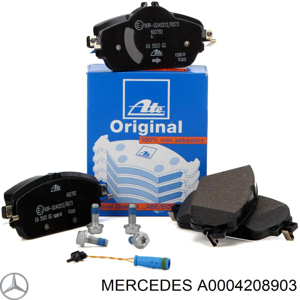 Купити A0004208903 Mercedes Колодки гальмівні передні, дискові