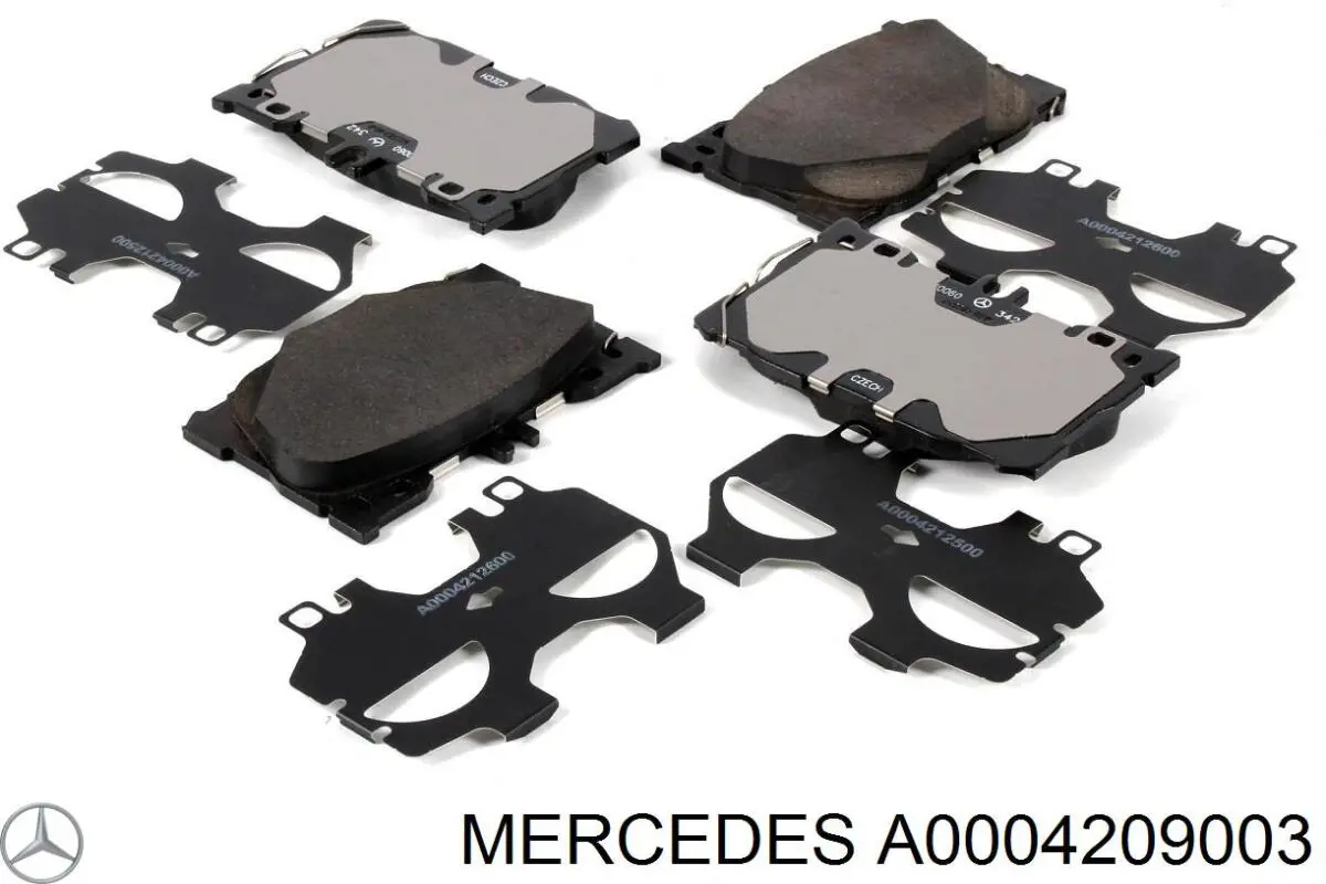 A0004209003 Mercedes колодки гальмівні передні, дискові