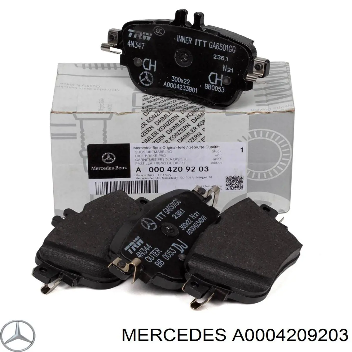 Задні гальмівні колодки Mercedes A0004209203 ціна, від 161.65 USD