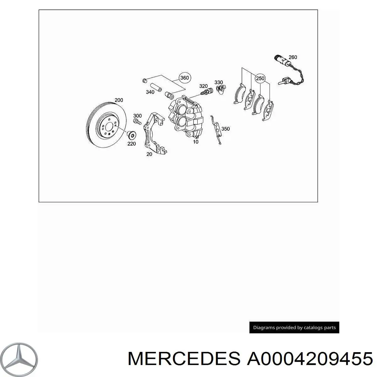 Штуцер прокачування супорту гальмівного, переднього Mercedes A0004209455 ціна, від 4.83 USD