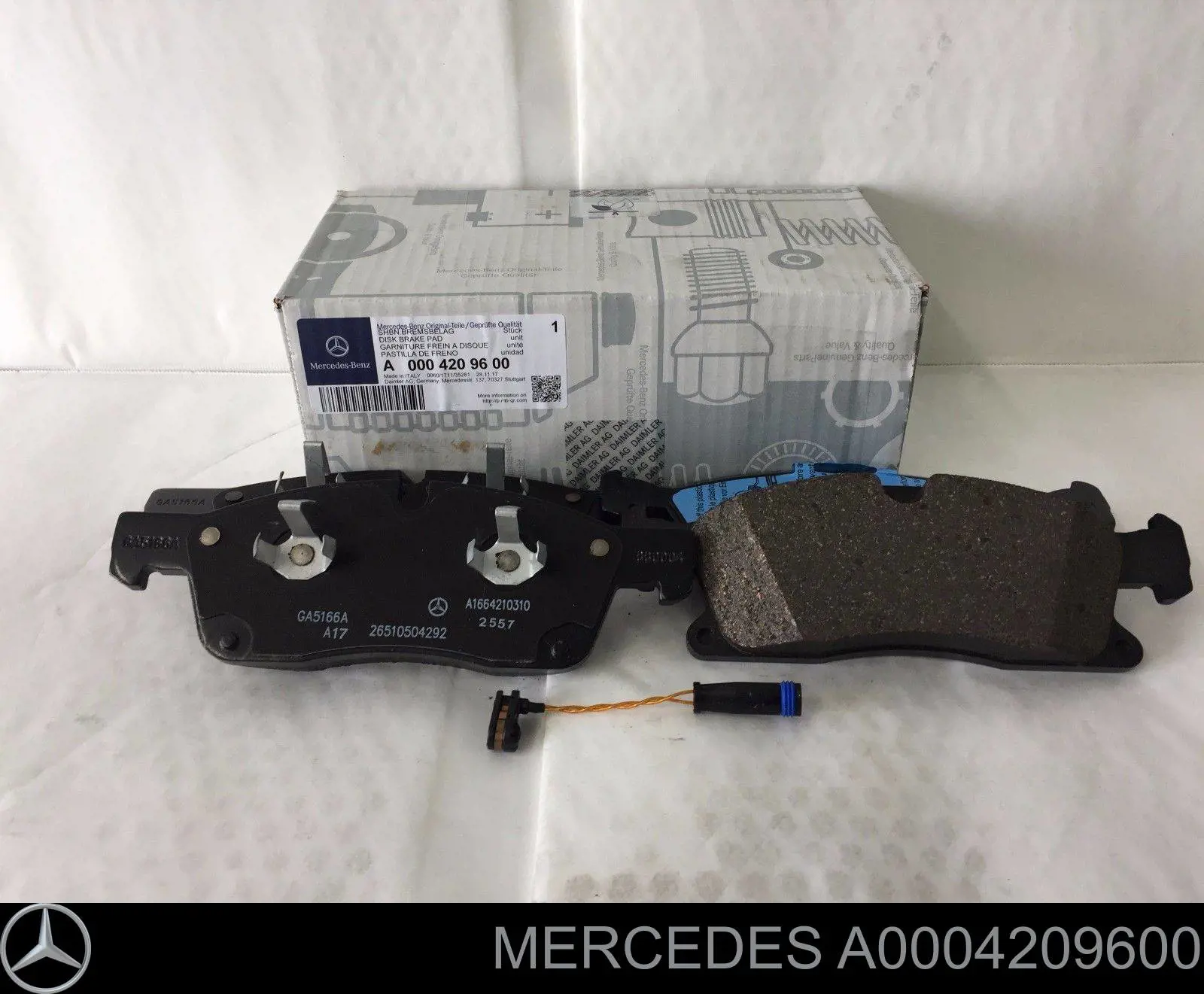Гальмівні колодки Mercedes A0004209600 ціна, від 83.60 USD