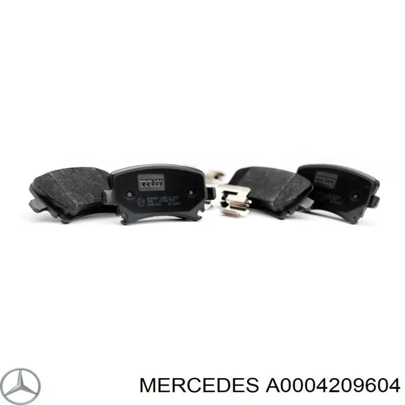 Задні гальмівні колодки Mercedes A0004209604 ціна, від 30.37 USD