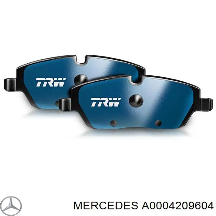 A0004209604 Mercedes Колодки гальмівні задні, дискові
