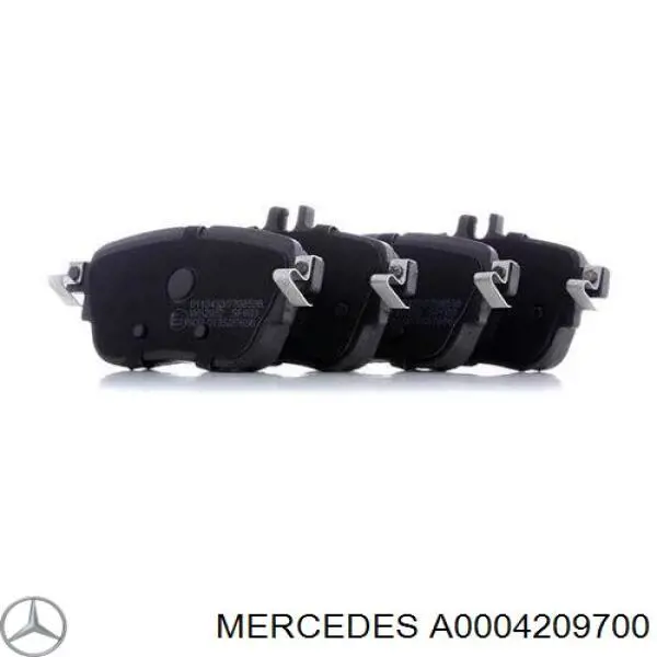A0004209700 Mercedes колодки гальмові задні, дискові