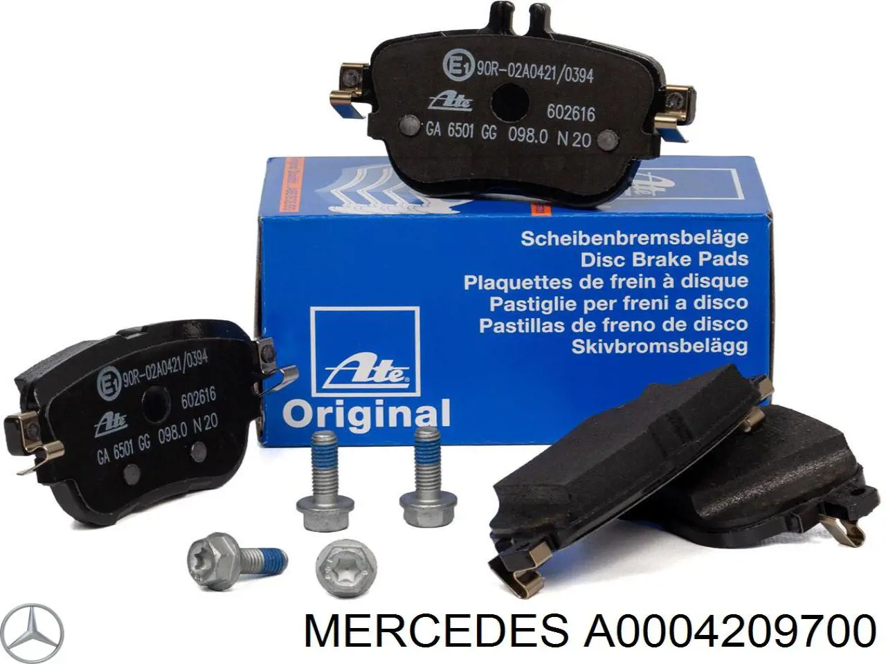 Купити A0004209700 Mercedes Задні колодки