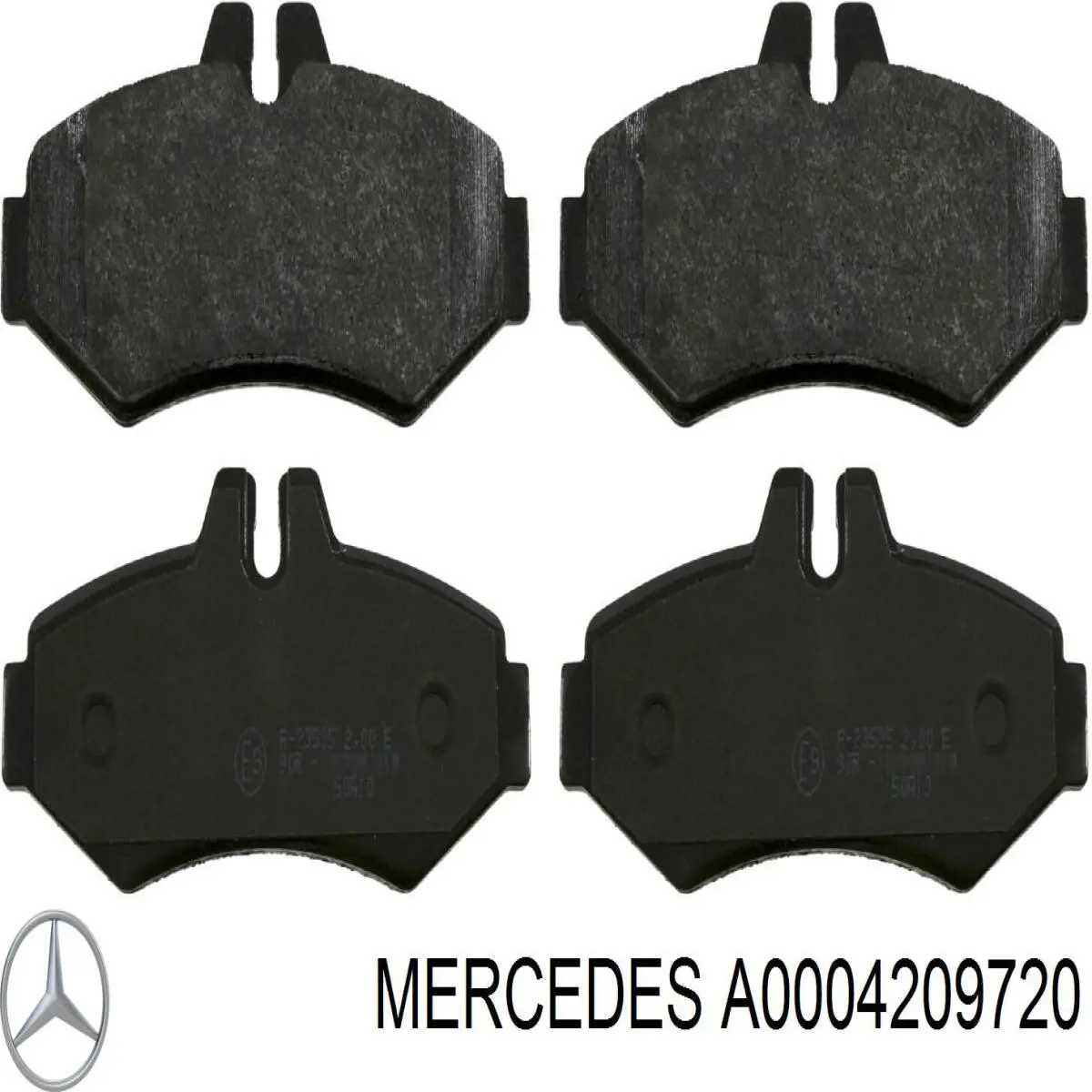A0004209720 Mercedes колодки гальмові задні, дискові