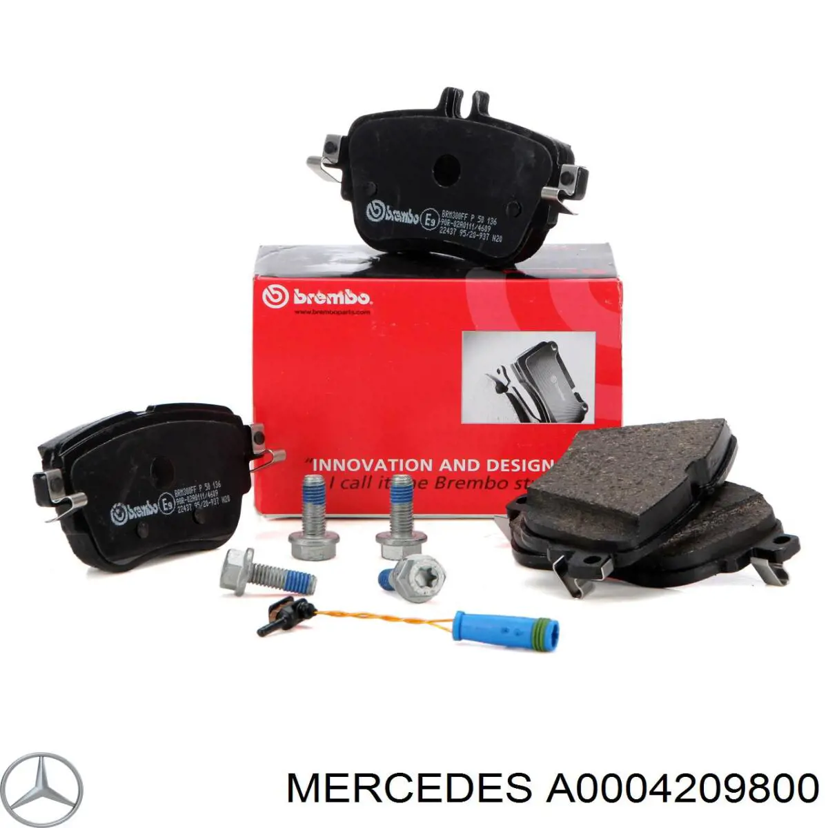 Задні гальмівні колодки A0004209800 Mercedes