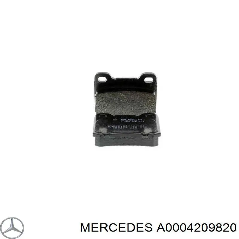Задні гальмівні колодки Mercedes A0004209820 ціна, від 10.91 USD