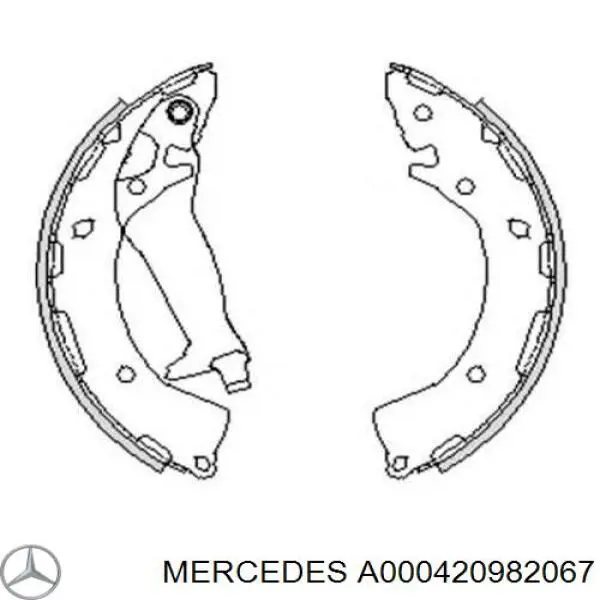Задні гальмівні колодки Mercedes A000420982067 ціна, від 12.51 USD