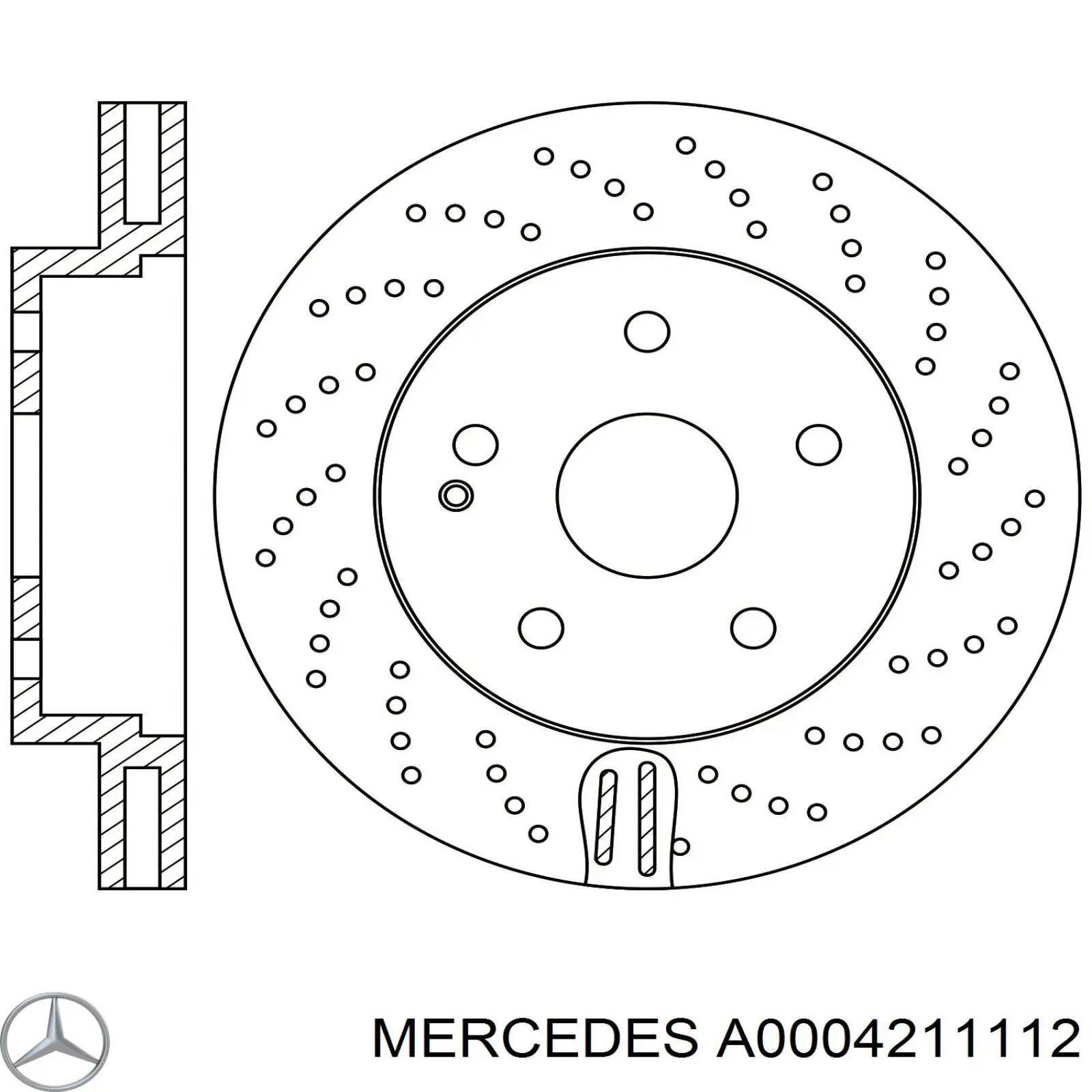 Купити A0004211112 Mercedes Ротор гальмівний