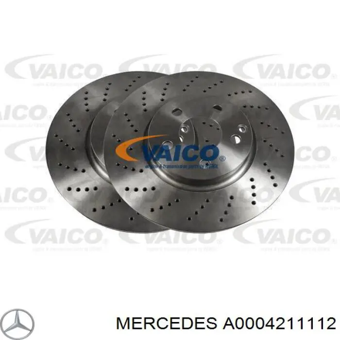 Гальмівні диски передні A0004211112 Mercedes