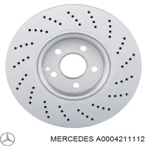 Диск гальмівний передній Mercedes A0004211112