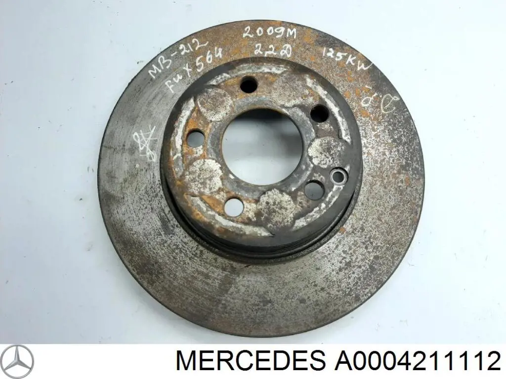 Диск переднього гальма Mercedes A0004211112 ціна, від 54.36 USD
