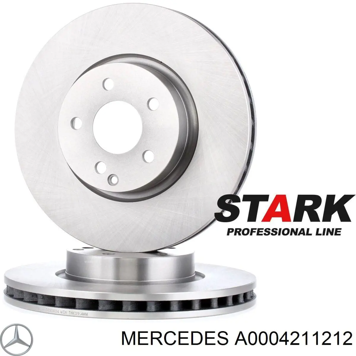 A0004211212 Mercedes Гальмо дискове переднє