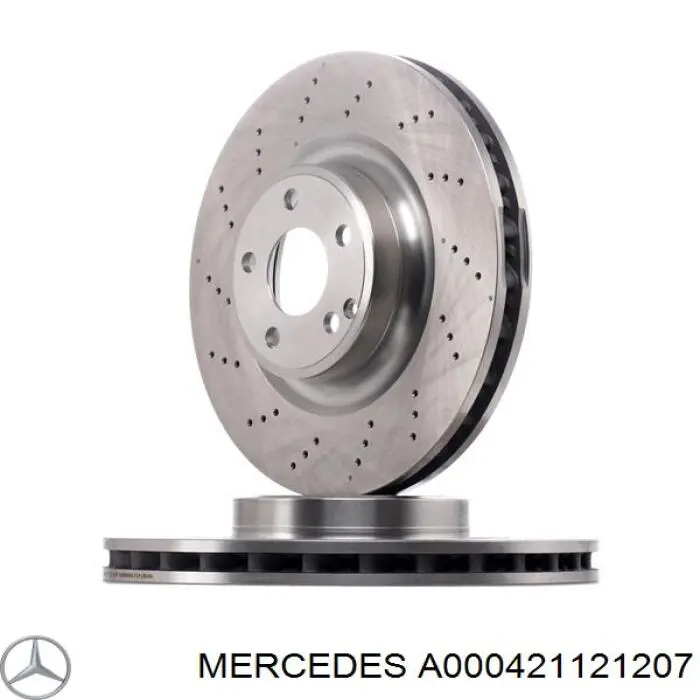 Диск переднього гальма Mercedes A000421121207 ціна, від 83.77 USD
