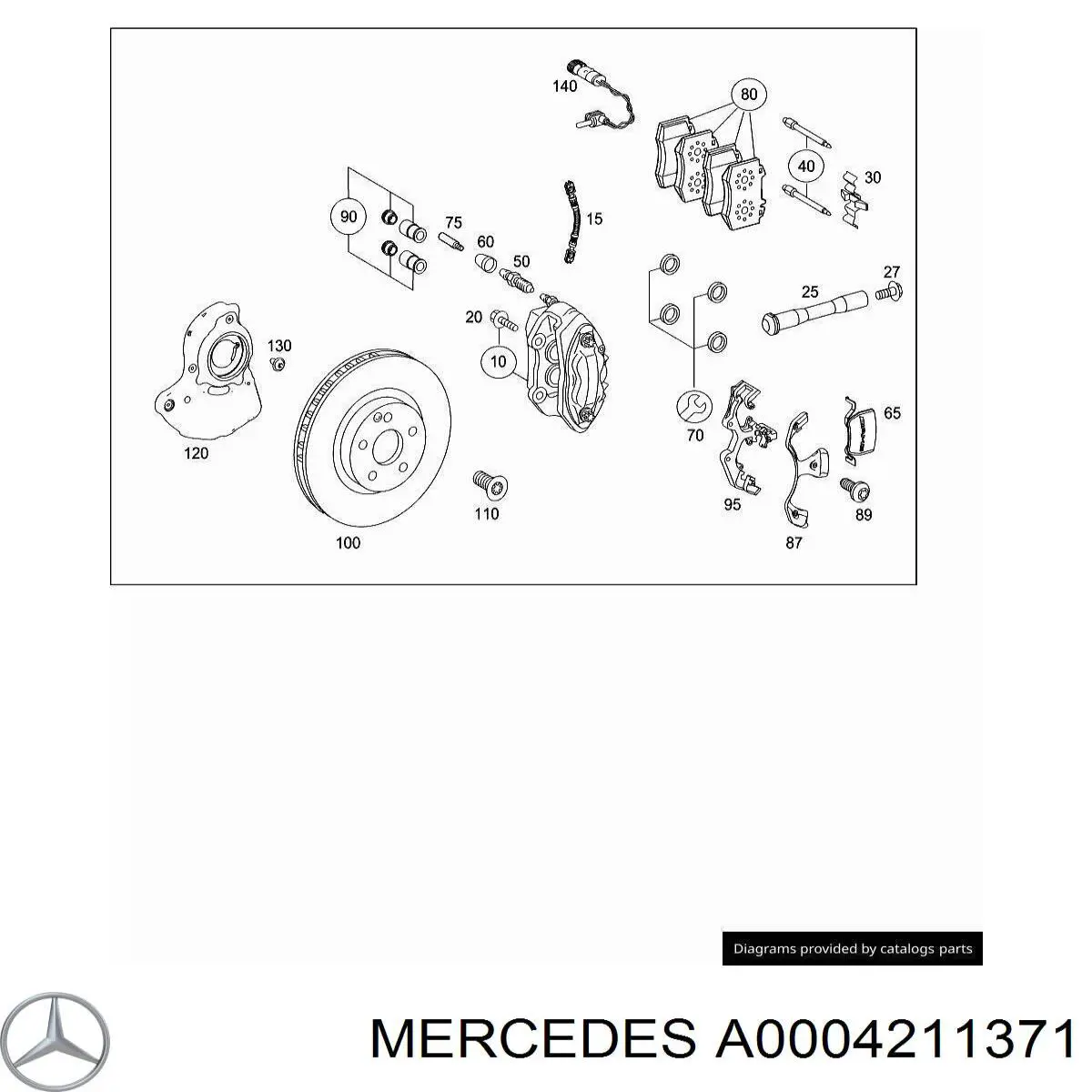  Mercedes A0004211371 ціна, від 4.72 USD