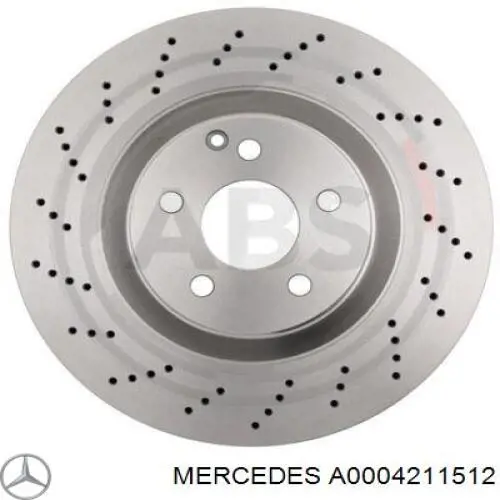 A0004211512 Mercedes Гальмо дискове переднє