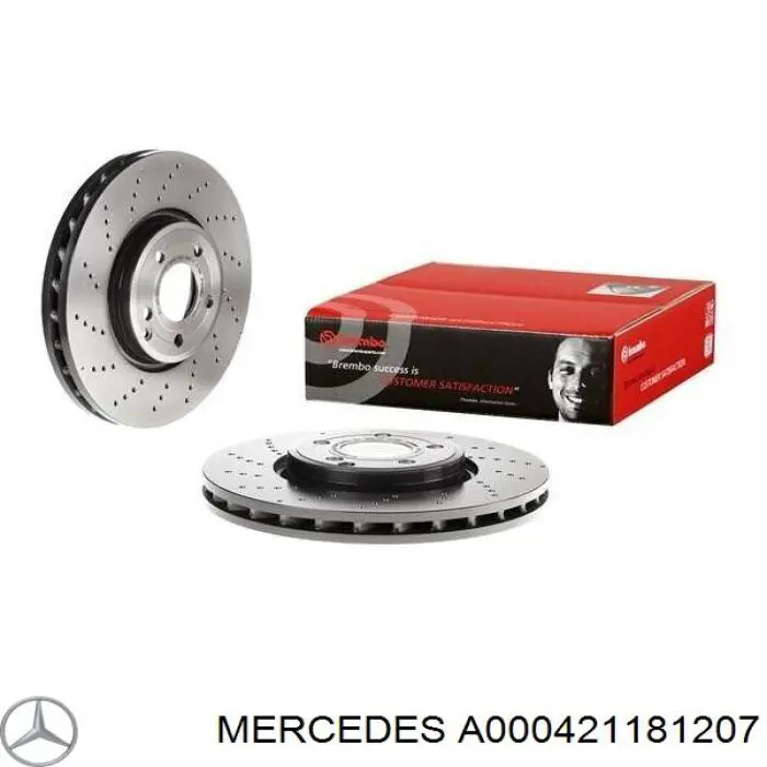 A000421181207 Mercedes Гальмо дискове переднє