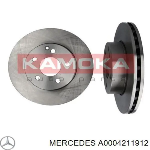 Диск переднього гальма Mercedes A0004211912 ціна, від 49.19 USD