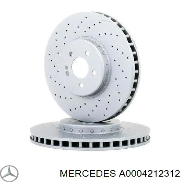 A0004212312 Mercedes диск гальмівний передній