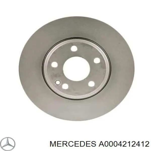 Гальмівні диски передні A0004212412 Mercedes
