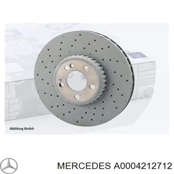 A0004212712 Mercedes диск гальмівний передній