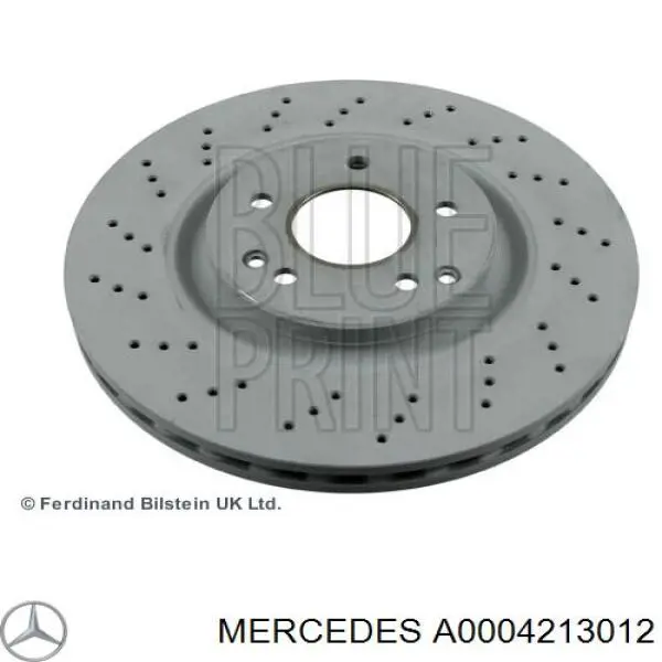 A0004213012 Mercedes диск гальмівний передній