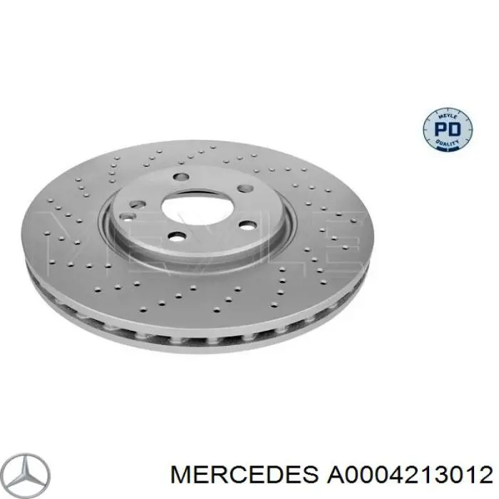 Гальмівні диски передні A0004213012 Mercedes
