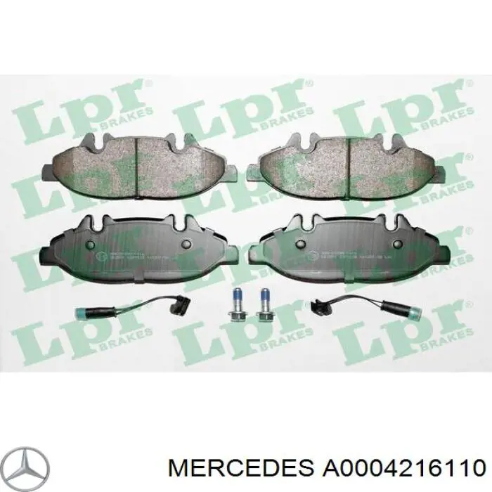 Гальмівні колодки Mercedes A0004216110 ціна, від 27.52 USD