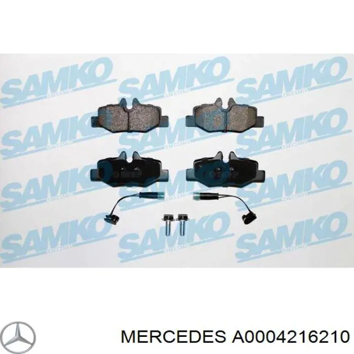 Задні гальмівні колодки Mercedes A0004216210 ціна, від 18.57 USD