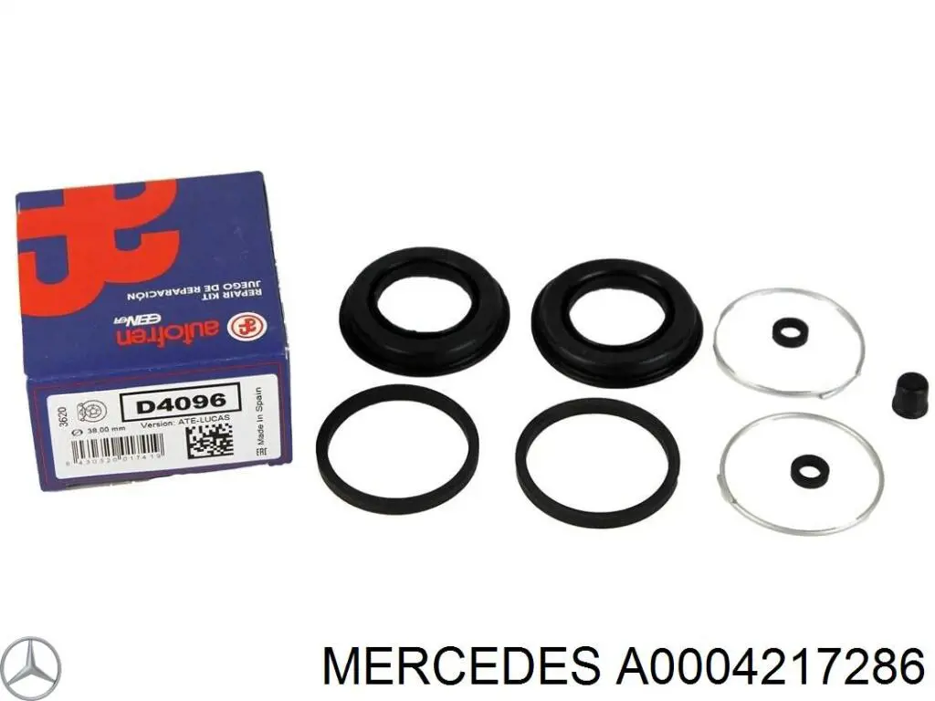 Ремкомплект заднього супорта Mercedes A0004217286