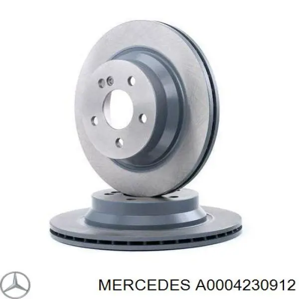 A0004230912 Mercedes диск гальмівний задній