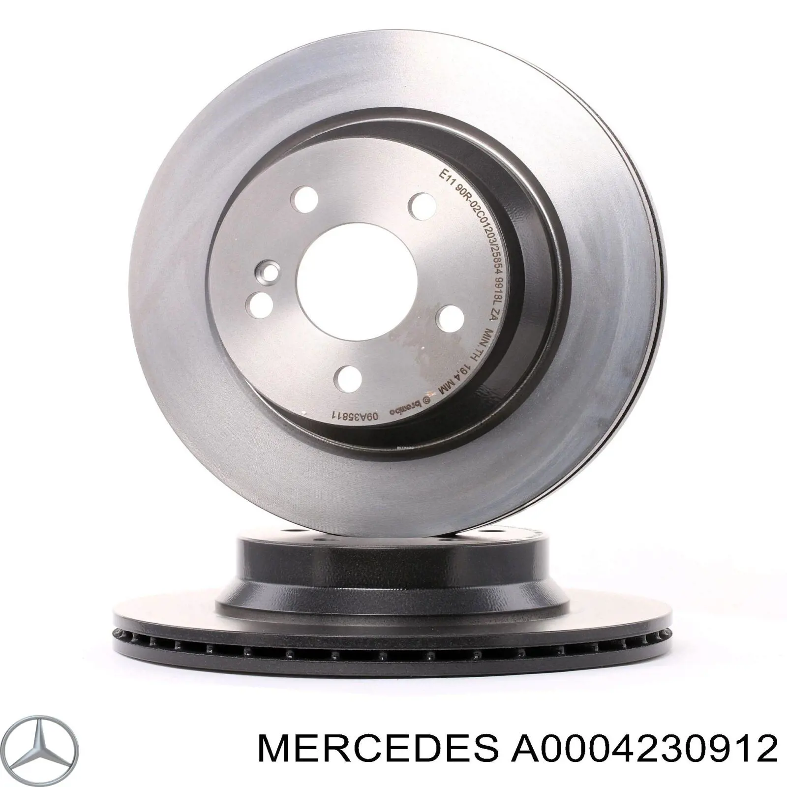 Купити A0004230912 Mercedes Диск заднього гальма