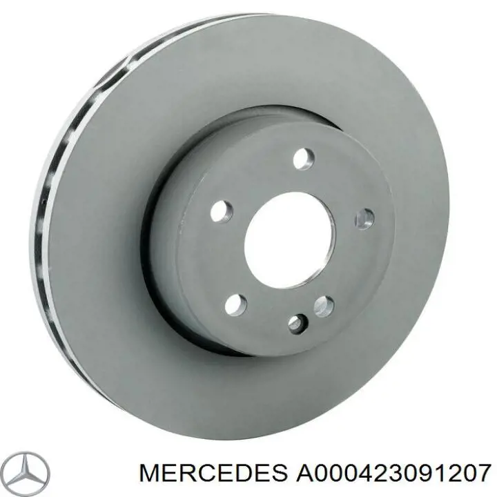 A000423091207 Mercedes диск гальмівний задній