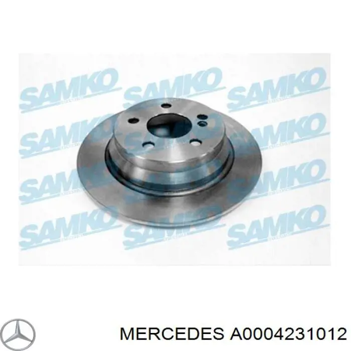 Купити A0004231012 Mercedes Диск заднього гальма