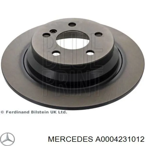 A0004231012 Mercedes диск гальмівний задній