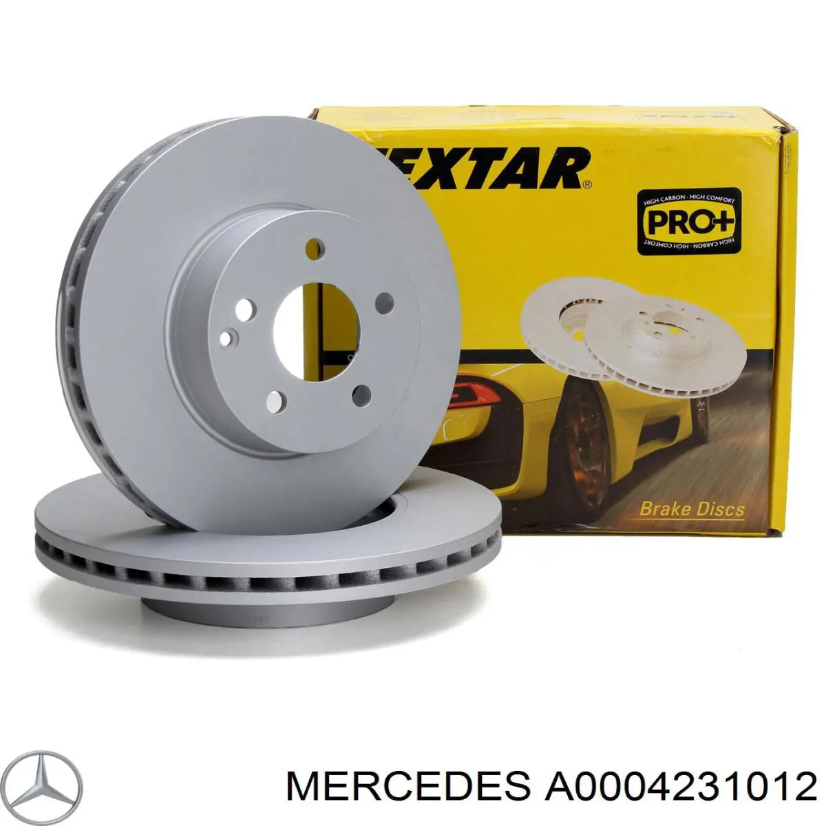 Диск гальмівний задній Mercedes A0004231012