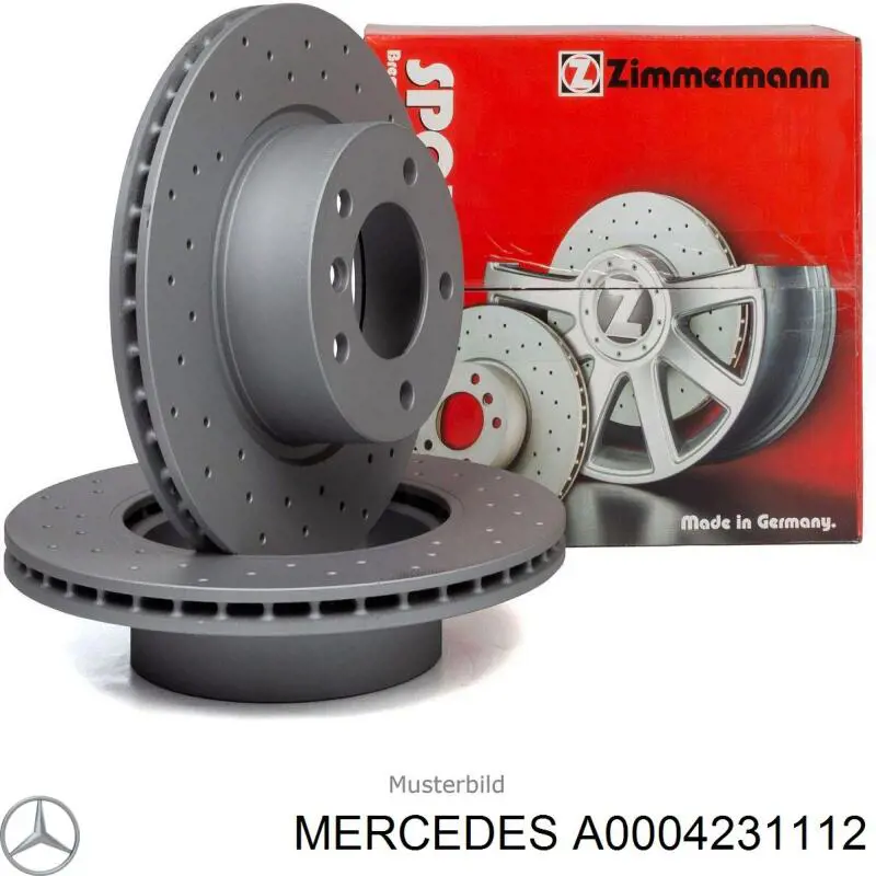 Задні дискові гальма Mercedes A0004231112 ціна, від 92.81 USD