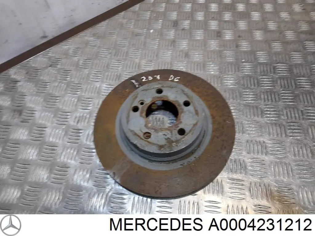 Купити A0004231212 Mercedes Диск заднього гальма