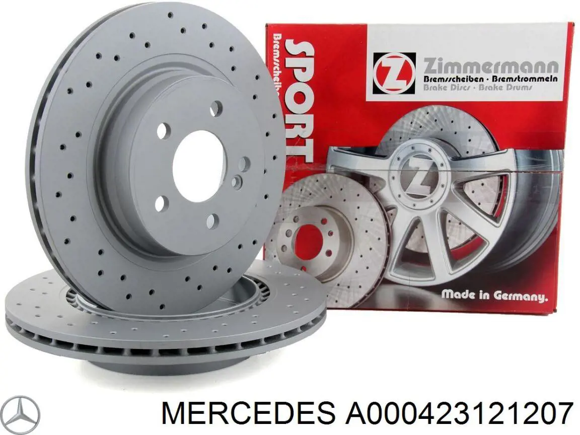 Купити A000423121207 Mercedes Диск заднього гальма
