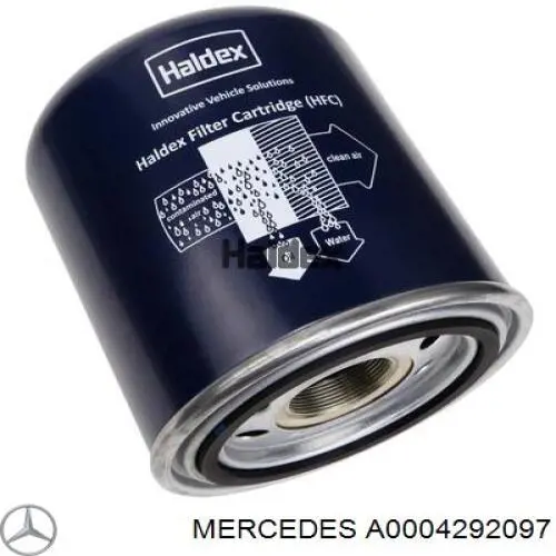 A0004292097 Mercedes Фільтр осушувача повітря (вологомастиловідділювача) (TRUCK)
