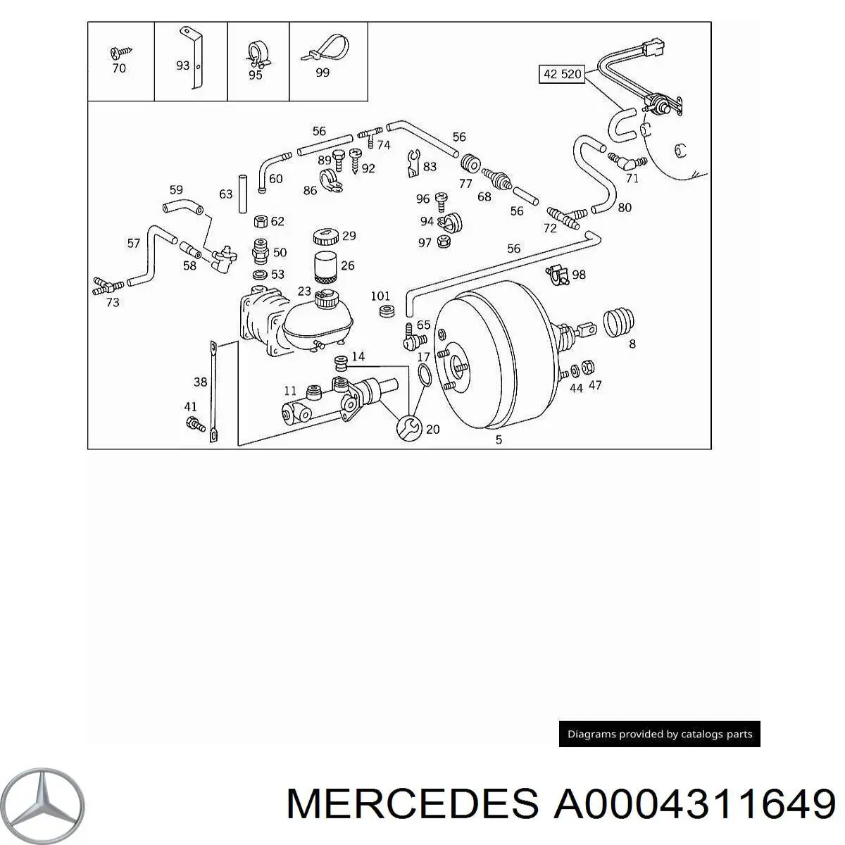 A0004311649 Mercedes 