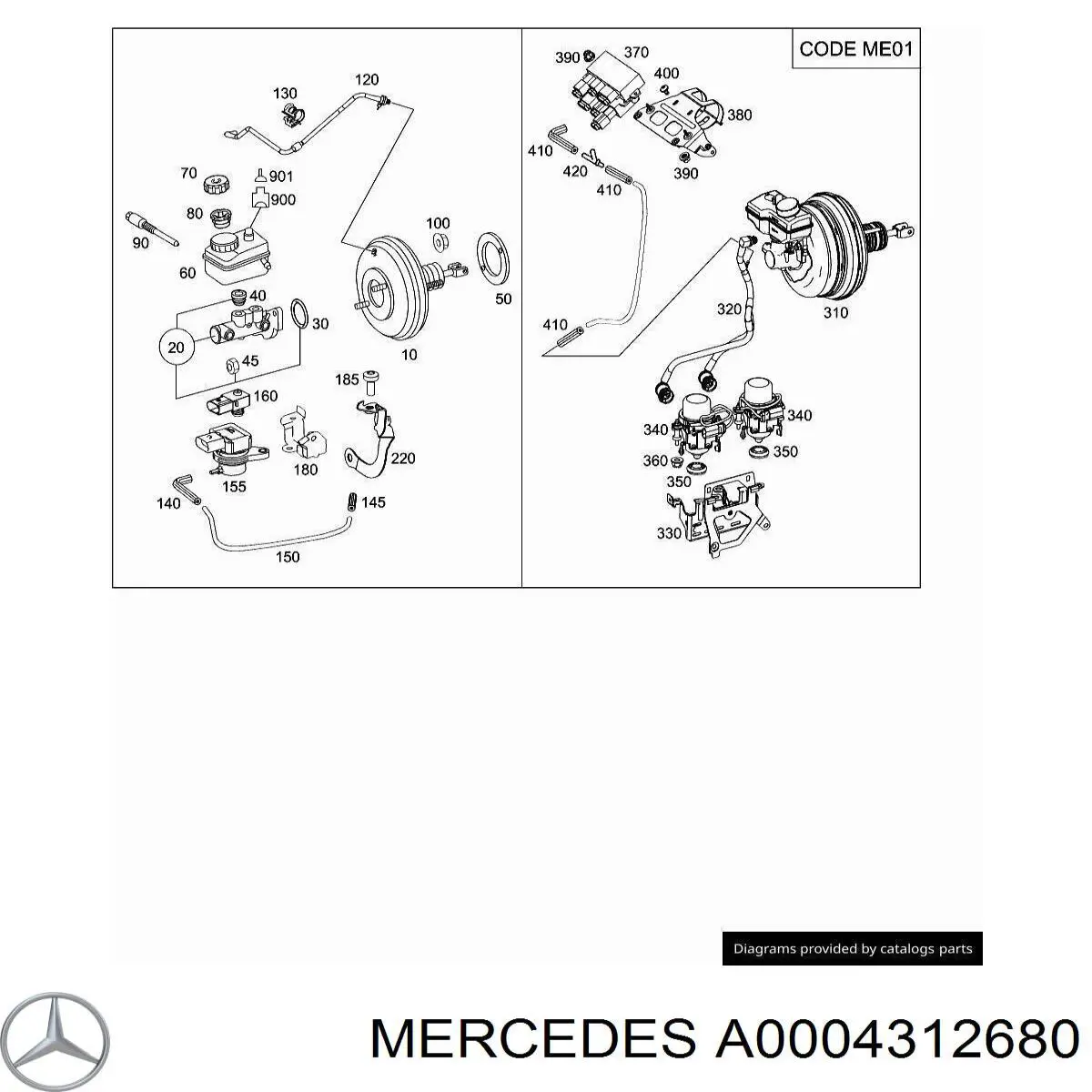  Mercedes A0004312680 ціна, від 4.06 USD