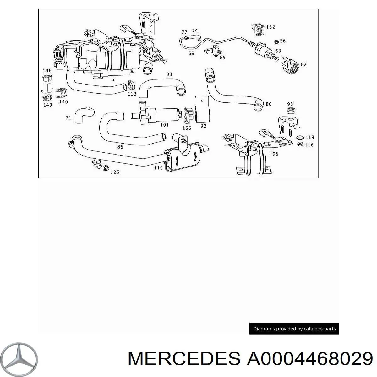  Mercedes A0004468029 ціна, від 166.72 USD